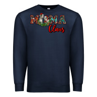 Navy mama claus Premium Sweatshirt - RanaPortraitStore