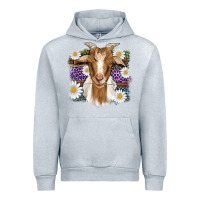Heather Grey easter goat daisys leopard wooden Urban Hoodie - Artiststas