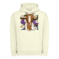 Pigment Pistachio easter goat daisys leopard wooden Urban Hoodie - Artiststas