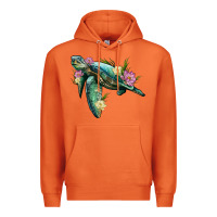 Carrot sea turtle with lotus Premium Hoodie - Artiststas