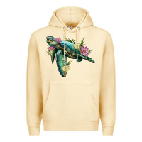 Pina Colada sea turtle with lotus Premium Hoodie - Artiststas