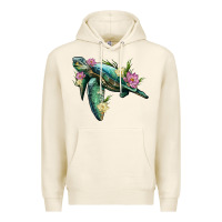 Tofu sea turtle with lotus Premium Hoodie - Artiststas