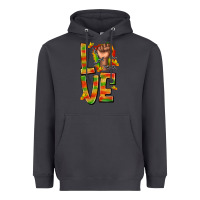Smoke love juneteenth with fist Heavyweight Hoodie - texasbilliewilder