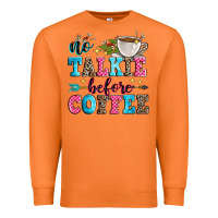 Carrot no talkie before coffee Premium Sweatshirt - Zillion Design Studio