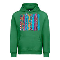 Emerald gemstone and pink leopard brushstrok Urban Hoodie - AdoDesignShop