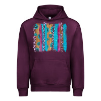 Mauve Wine gemstone and pink leopard brushstrok Urban Hoodie - AdoDesignShop