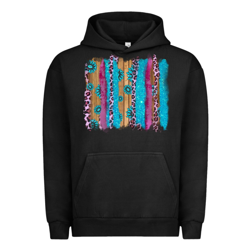 Gemstone And Pink Leopard Brushstrok Urban Hoodie by AdoDesignShop | Teevron