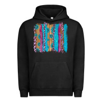 Pigment Black gemstone and pink leopard brushstrok Urban Hoodie - AdoDesignShop