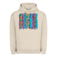 Pigment French Oak gemstone and pink leopard brushstrok Urban Hoodie - AdoDesignShop
