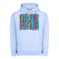 Pigment Grape Ice gemstone and pink leopard brushstrok Urban Hoodie - AdoDesignShop