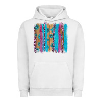 Pigment Lunar Rock gemstone and pink leopard brushstrok Urban Hoodie - AdoDesignShop