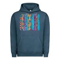 Pigment Midnight Navy gemstone and pink leopard brushstrok Urban Hoodie - AdoDesignShop
