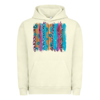 Pigment Pistachio gemstone and pink leopard brushstrok Urban Hoodie - AdoDesignShop