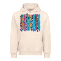 Sandshell gemstone and pink leopard brushstrok Urban Hoodie - AdoDesignShop