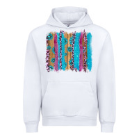 White gemstone and pink leopard brushstrok Urban Hoodie - AdoDesignShop