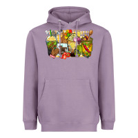 Lavender lunch lady coffee cups Heavyweight Hoodie - Zillion Design Studio