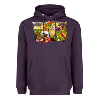 Plum lunch lady coffee cups Heavyweight Hoodie - Zillion Design Studio