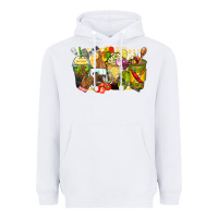 White lunch lady coffee cups Heavyweight Hoodie - Zillion Design Studio