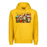 Lemon christmas cows coffee Premium Hoodie - Jasminsmagicworld