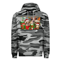 Slate Camo christmas cows coffee Premium Hoodie - Jasminsmagicworld