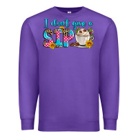 Purple i don't give a sip Premium Sweatshirt - Zillion Design Studio