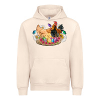 Sandshell easter coop animals farm chicken chiks rooster flowers butterfly Urban Hoodie - Artiststas