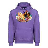 Tulip easter coop animals farm chicken chiks rooster flowers butterfly Urban Hoodie - Artiststas