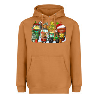 Meerkat Christmas tractor coffee cups Heavyweight Hoodie - Zillion Design Studio
