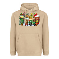 Mushroom Christmas tractor coffee cups Heavyweight Hoodie - Zillion Design Studio