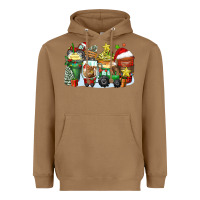 Toasted Coconut Christmas tractor coffee cups Heavyweight Hoodie - Zillion Design Studio