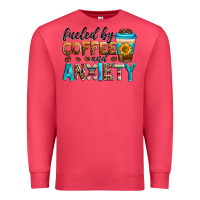 Cardinal fueled by coffee and anxiety Premium Sweatshirt - Zillion Design Studio
