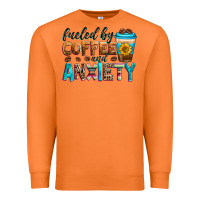 Carrot fueled by coffee and anxiety Premium Sweatshirt - Zillion Design Studio