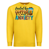 Lemon fueled by coffee and anxiety Premium Sweatshirt - Zillion Design Studio