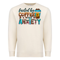 Sandshell fueled by coffee and anxiety Premium Sweatshirt - Zillion Design Studio