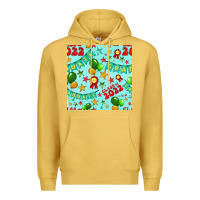 Antique Gold class of 2022 graduation seamless pattern Premium Hoodie - BundleAndBundleShop
