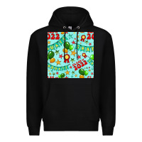 Black class of 2022 graduation seamless pattern Premium Hoodie - BundleAndBundleShop
