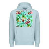 Blue Mist class of 2022 graduation seamless pattern Premium Hoodie - BundleAndBundleShop