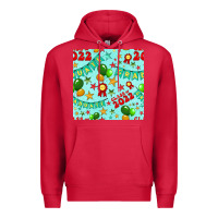 Cardinal class of 2022 graduation seamless pattern Premium Hoodie - BundleAndBundleShop