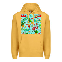 Mustard class of 2022 graduation seamless pattern Premium Hoodie - BundleAndBundleShop
