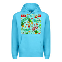 Ocean Blue class of 2022 graduation seamless pattern Premium Hoodie - BundleAndBundleShop
