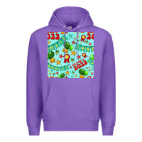 Purple class of 2022 graduation seamless pattern Premium Hoodie - BundleAndBundleShop