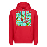 Red class of 2022 graduation seamless pattern Premium Hoodie - BundleAndBundleShop