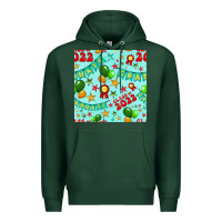 Sports Green class of 2022 graduation seamless pattern Premium Hoodie - BundleAndBundleShop