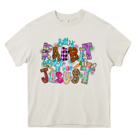 Cream Silly Rabbit Easter Is For Jesus Heavy Core Tee - CowhideDigitalArt