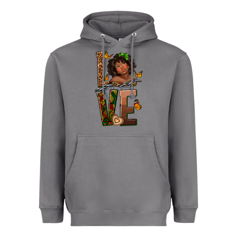 Love Melanin Heavyweight Hoodie by texasbilliewilder | Teevron