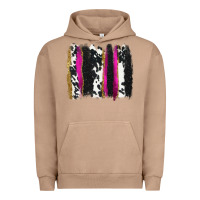 Pigment Burro cow , yellow and pink glitter brushstrokes Urban Hoodie - AdoDesignShop