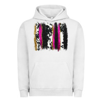Pigment Lunar Rock cow , yellow and pink glitter brushstrokes Urban Hoodie - AdoDesignShop