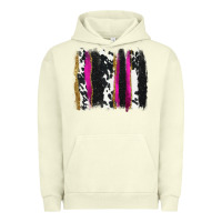 Pigment Pistachio cow , yellow and pink glitter brushstrokes Urban Hoodie - AdoDesignShop