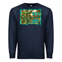 Navy wild and free cactus Premium Sweatshirt - RanaPortraitStore