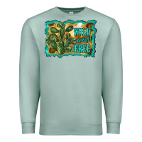 Seafoam wild and free cactus Premium Sweatshirt - RanaPortraitStore